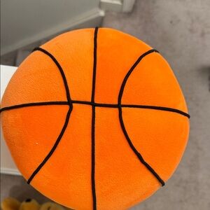 Orange Basketball Themed Pillow